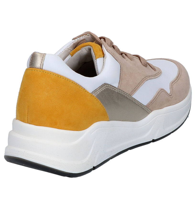 Gabor OptiFit Taupe Veterschoenen in leer (271542)