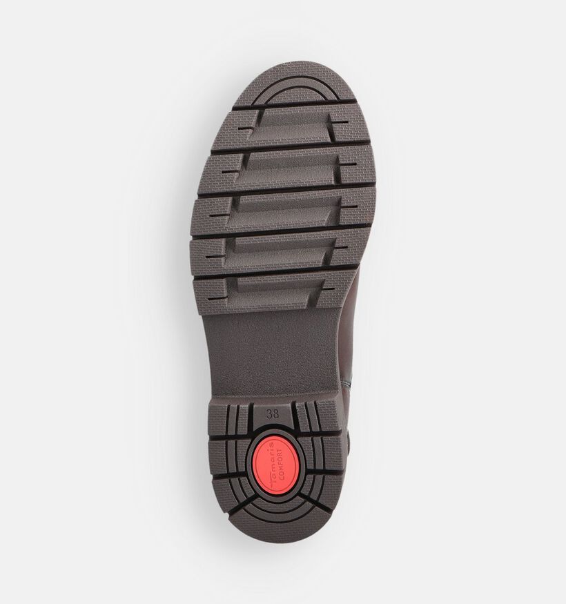 Tamaris Comfort Bottines Chelsea en Brun foncé pour femmes (362914) - pour semelles orthopédiques