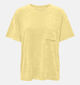 JDY Terry T-shirt en Jaune pour femmes (365292)
