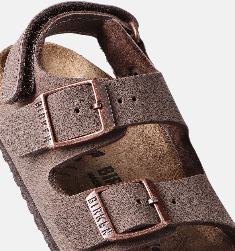 Birkenstock Milano Sandales en Taupe pour filles, garçons (352405)