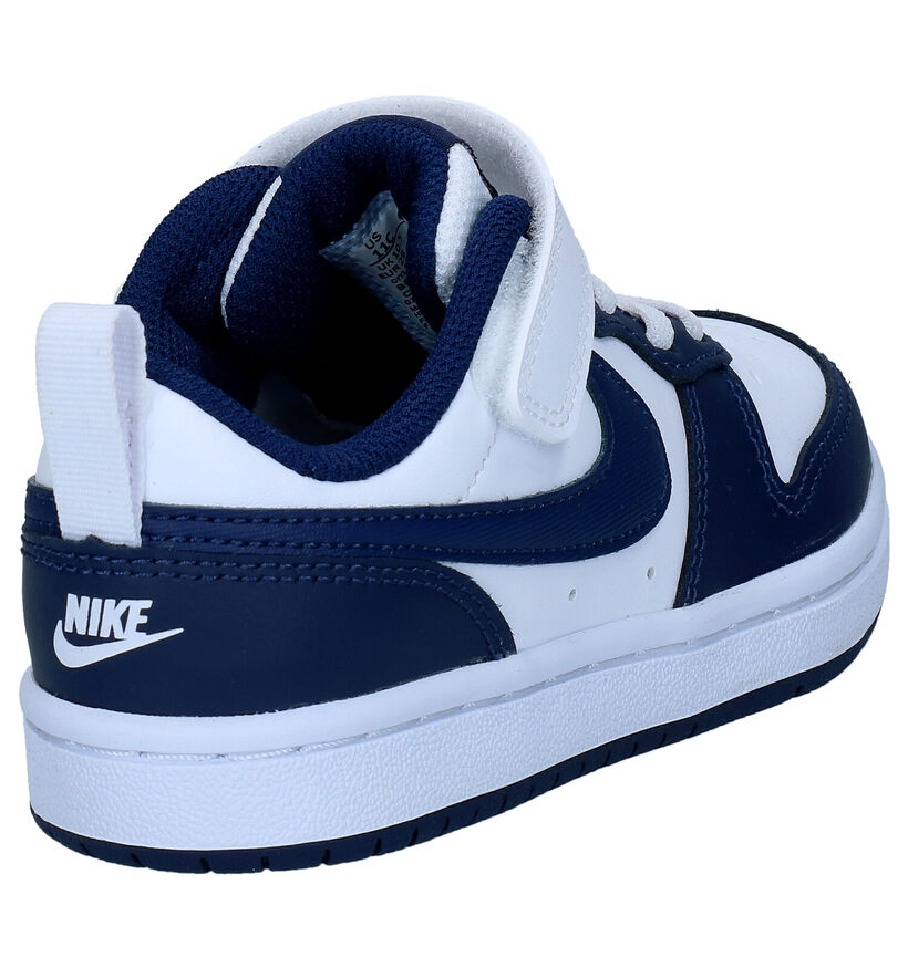 Nike Court Borough Zwarte Sneakers in leer (293609)
