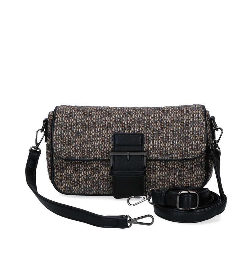 Via Limone Zwarte Crossbody Tas in stof (326014)