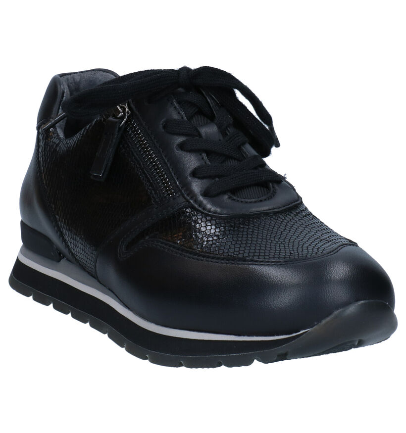 Gabor OptiFit Chaussures à lacets en Noir en cuir (282315)