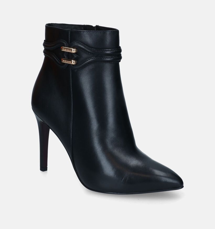 Heart & Sole Bottines à talons en Noir pour femmes (315445)