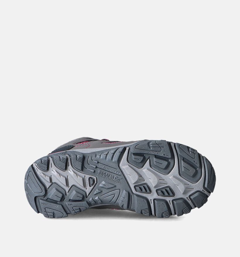 Regatta Holcombe Mid Jnr Grijze Wandelschoenen voor meisjes (361296) - geschikt voor steunzolen