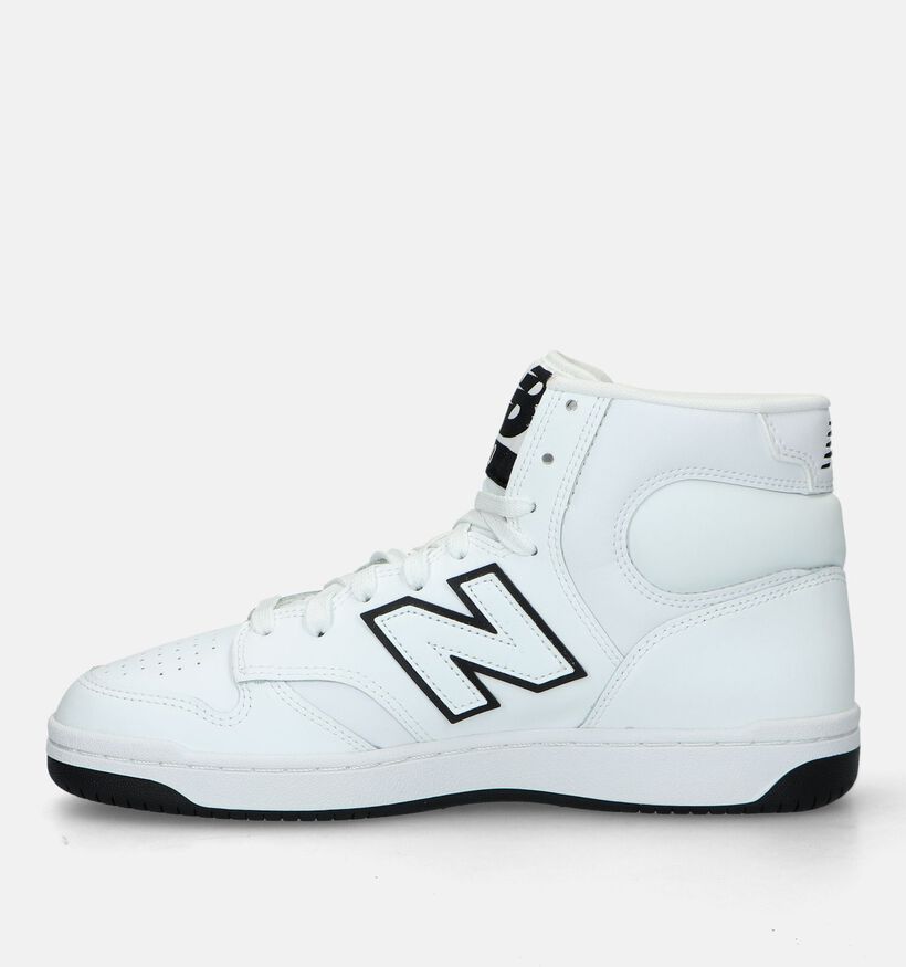 New Balance BB 480 Baskets en Blanc pour hommes (327253) - pour semelles orthopédiques