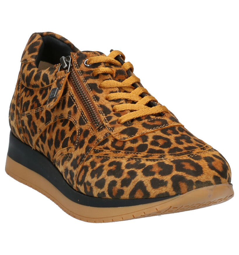 Helioform Chaussures plates en Cognac en nubuck (262411)