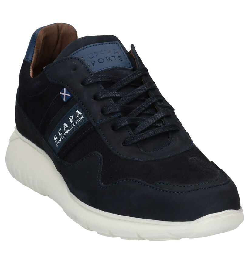 Scapa Kaki Veterschoenen in nubuck (281333)