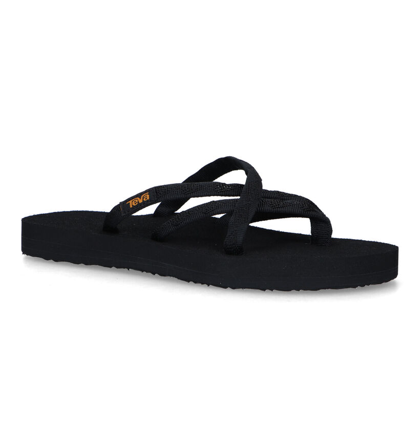 Teva Olowahu Zwart Teenslippers voor dames (321766)