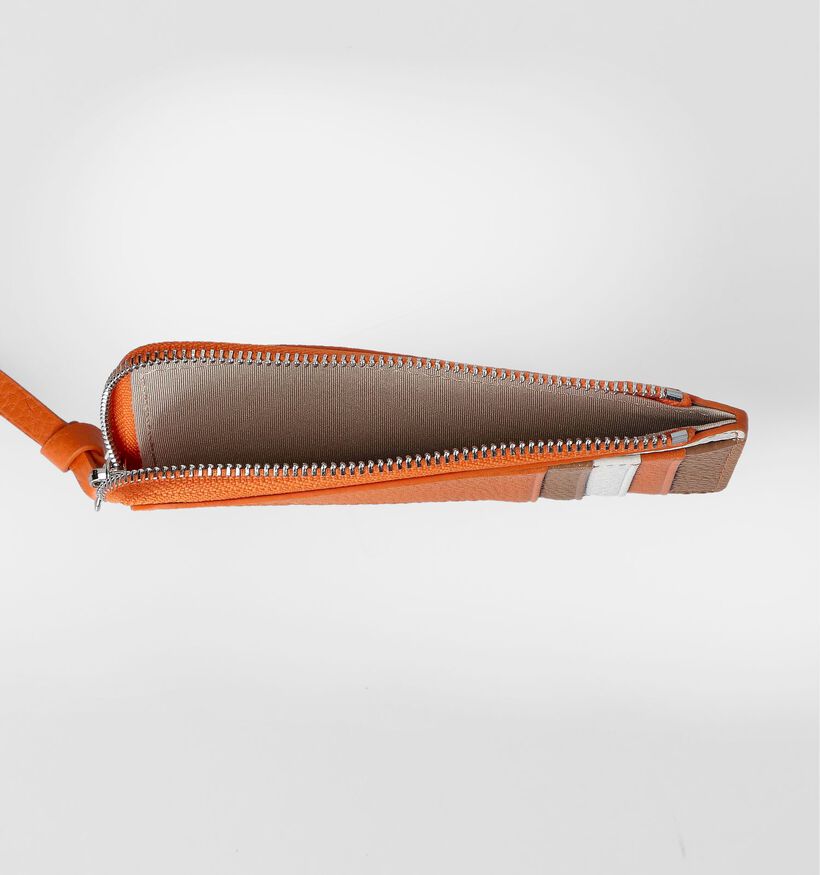 Crinkles Oranje Kaartenhouder voor dames (358516)