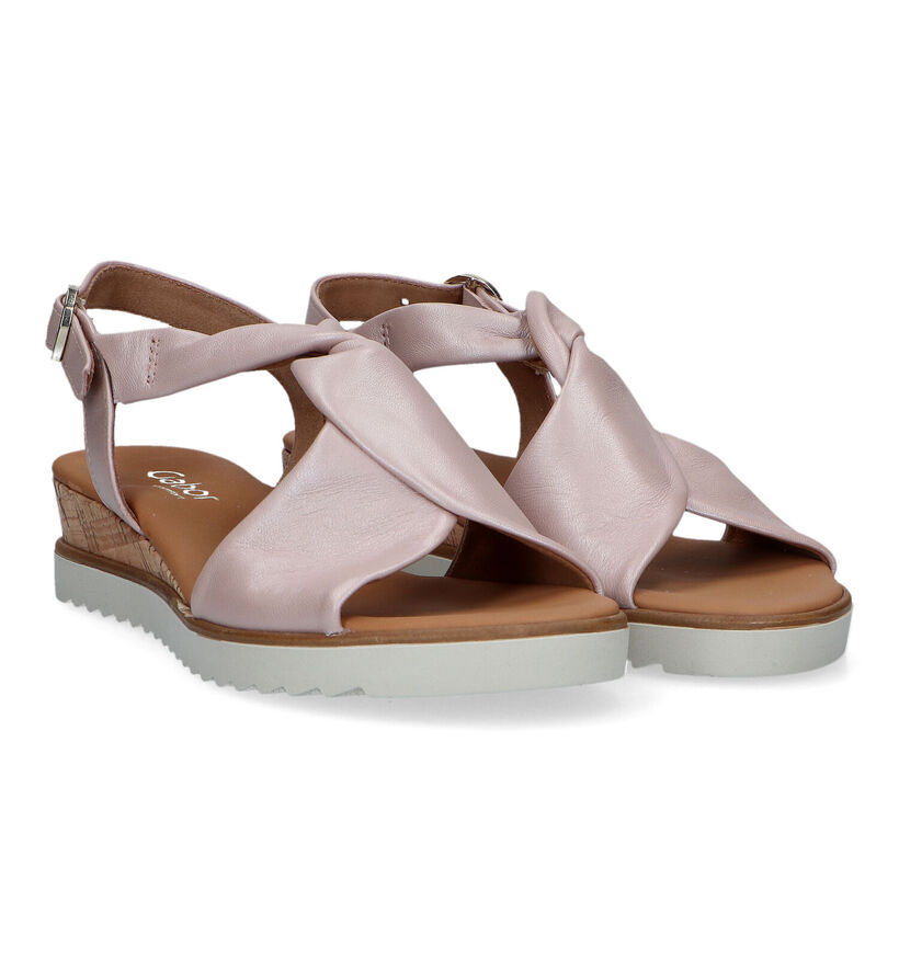 Gabor Comfort Roze Sandalen Met Sleehak voor dames (323128)