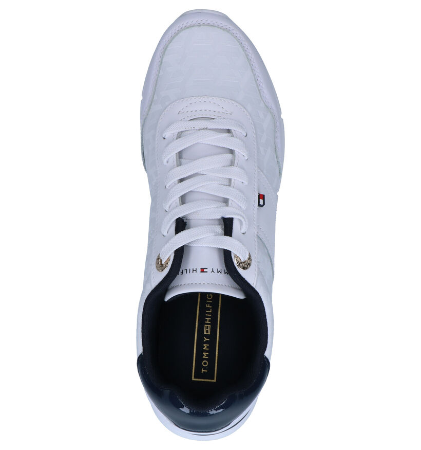 Tommy Hilfiger Jacquard Light Witte Sneakers in kunstleer (264944)