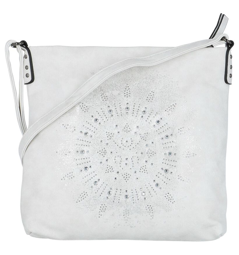 Witte Crossbody Tas met Tekening Emily & Noah, , pdp