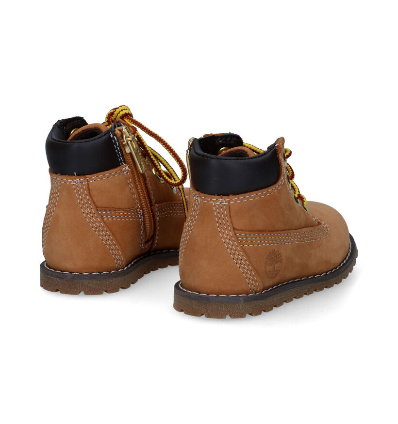 Timberland Pokey Pine Bottines en Cognac pour garçons (313044) - pour semelles orthopédiques