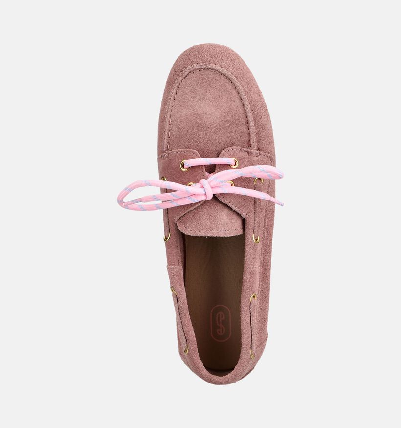 Shoecolate Chaussures plates en Rose pour femmes (384054)