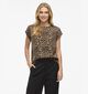 Vila Elette Bruine Leopard T-Shirt voor dames (368208)