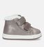 Geox Trottola Chaussures à velcro étanches en Bronze en nubuck (329864)