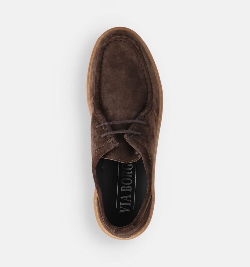 Via Borgo Chaussures à lacets en Marron pour hommes (363295) - pour semelles orthopédiques