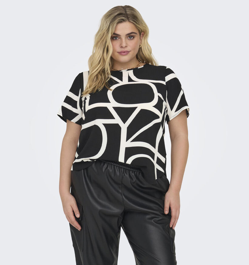 ONLY Carmakoma Vica T-shirt en Noir pour femmes (342993)