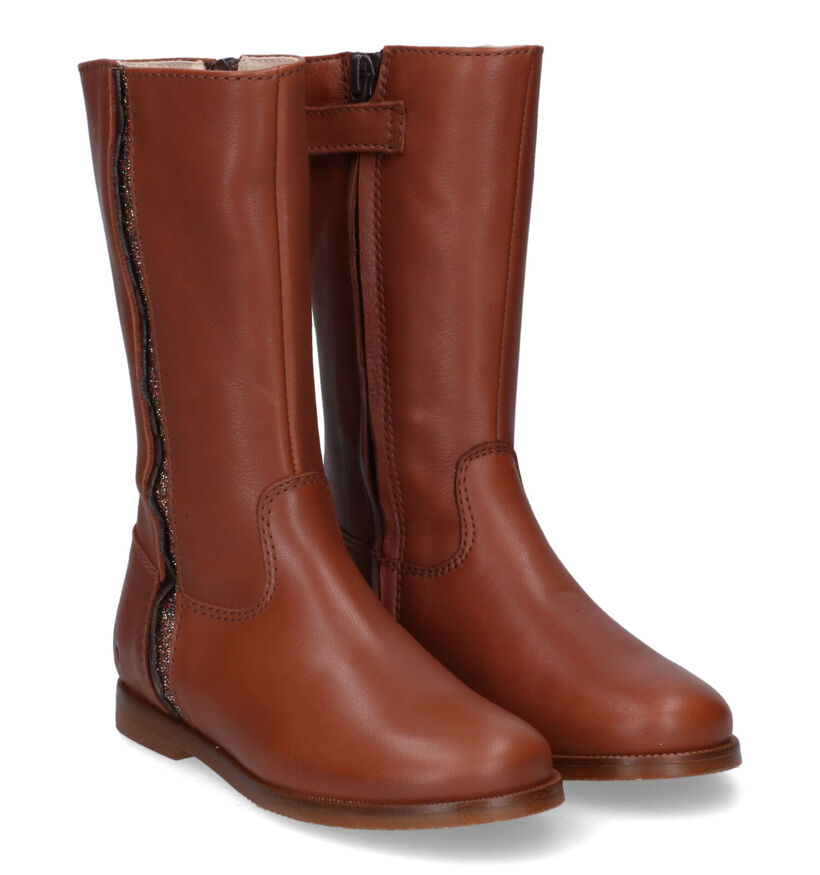 Beberlis Bottes hautes en Cognac pour filles (315704)