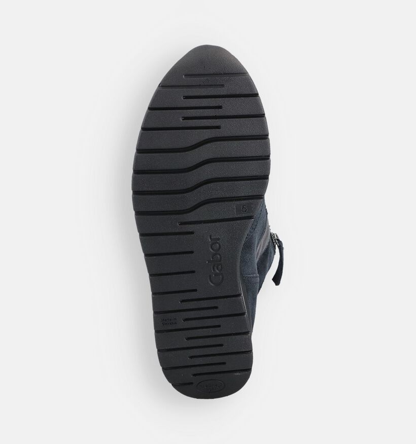 Gabor Donkerblauwe Hoge Sneakers voor dames (363148) - geschikt voor steunzolen