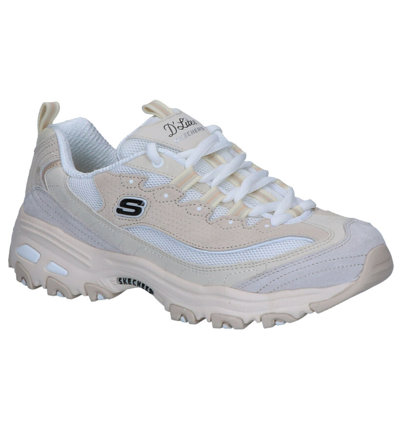 Skechers D'Lites Sneakers Ecru in daim (262837)