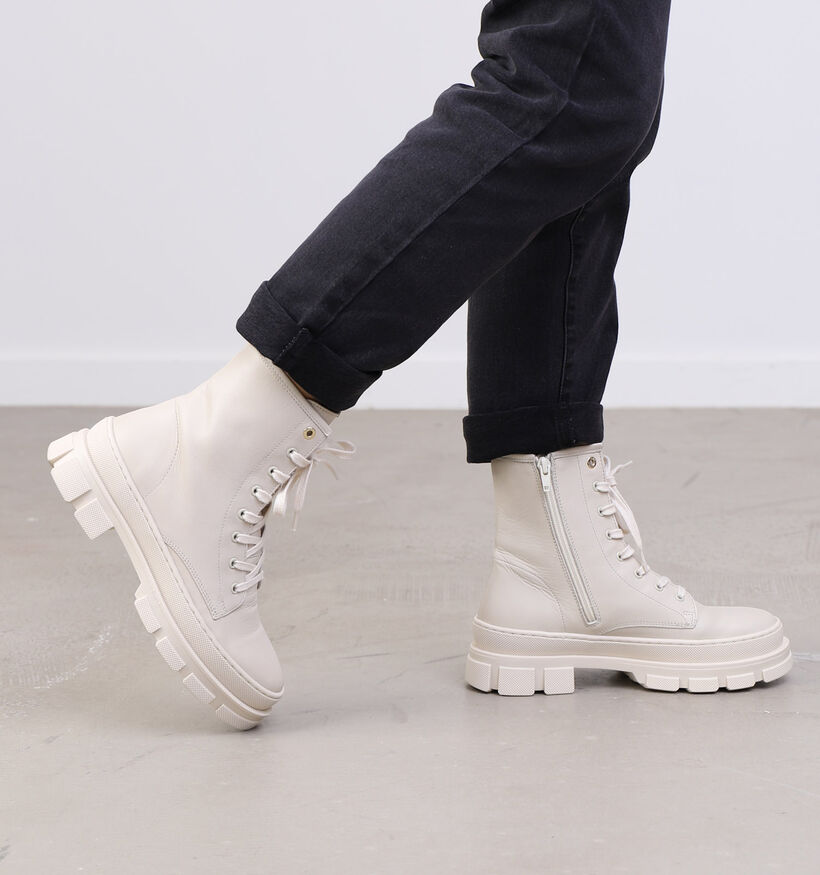 Tango Romy Welt Ecru Boots voor dames (299281) - geschikt voor steunzolen