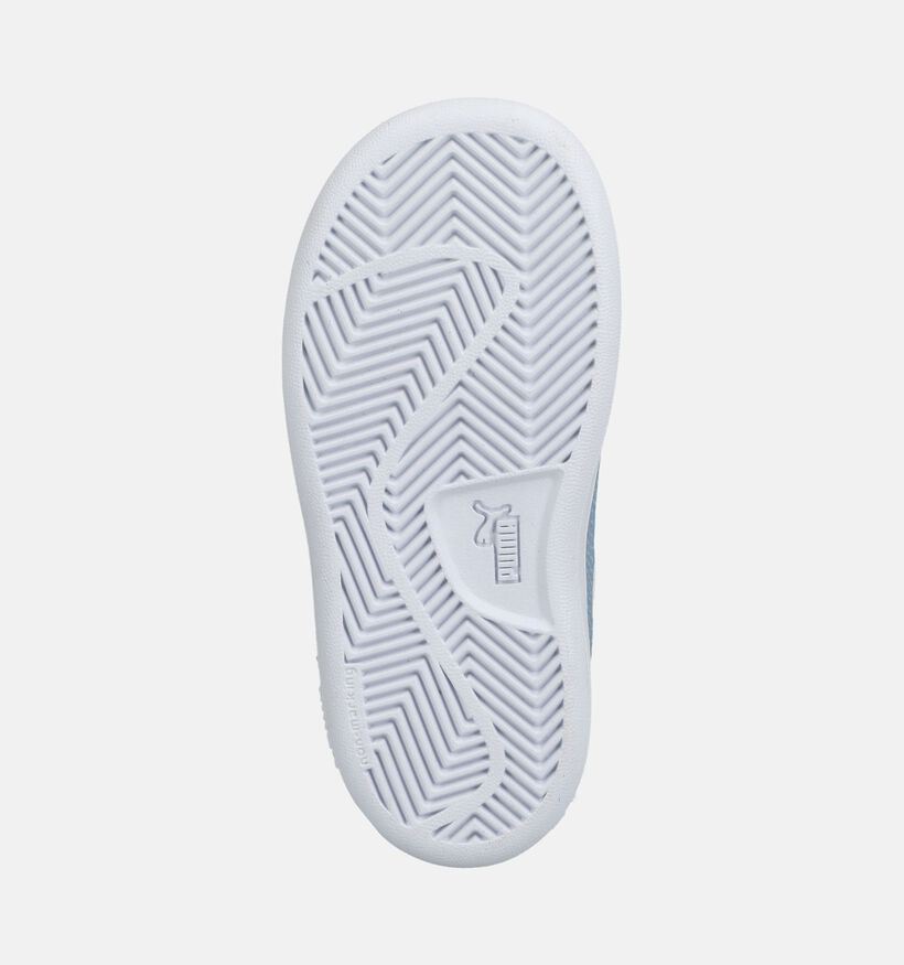 Puma Smash 43 Racing Crew Baskets basses en Blanc pour filles, gar&ccedil;ons (375577) - pour semelles orthop&eacute;diques