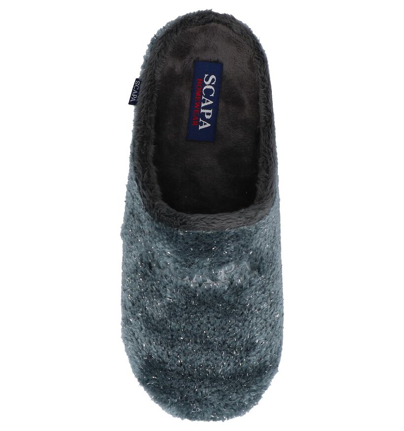 Scapa Grijze Pantoffels met Glitters in stof (227373)