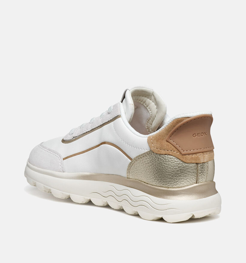 Geox Spherica Plus Witte Slip-on Sneakers voor dames (368148) - geschikt voor steunzolen