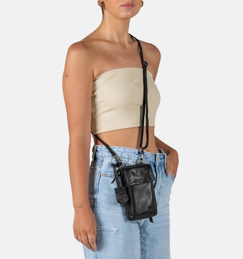 Burkely Just Jolie Sac de téléphone en Noir pour femmes (333258)