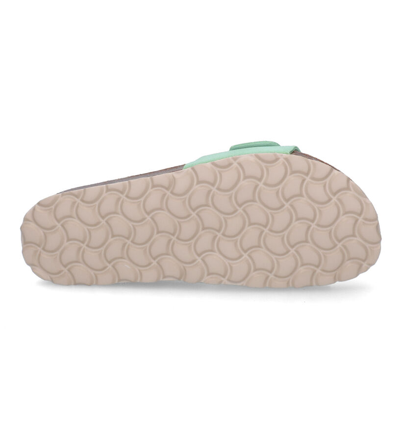 Signatur Groene Slippers in nubuck (307681)