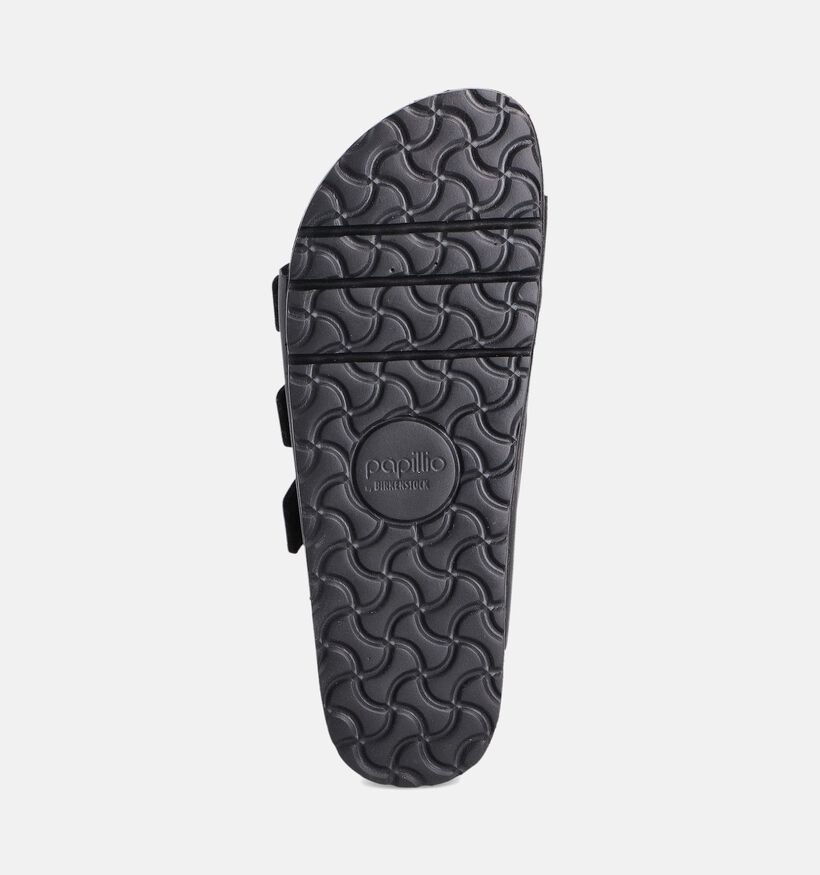 Birkenstock Florida III Pap Flex Platform Zwarte Slippers voor dames (350876)