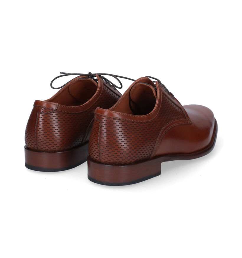 Ambiorix Erasmus-Sup Chaussures à lacets en Cognac en cuir (309586)