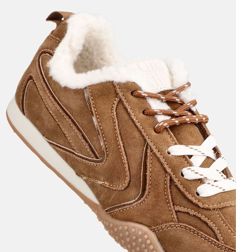 Laurent David Cognac Sneakers voor dames (380980) - geschikt voor steunzolen
