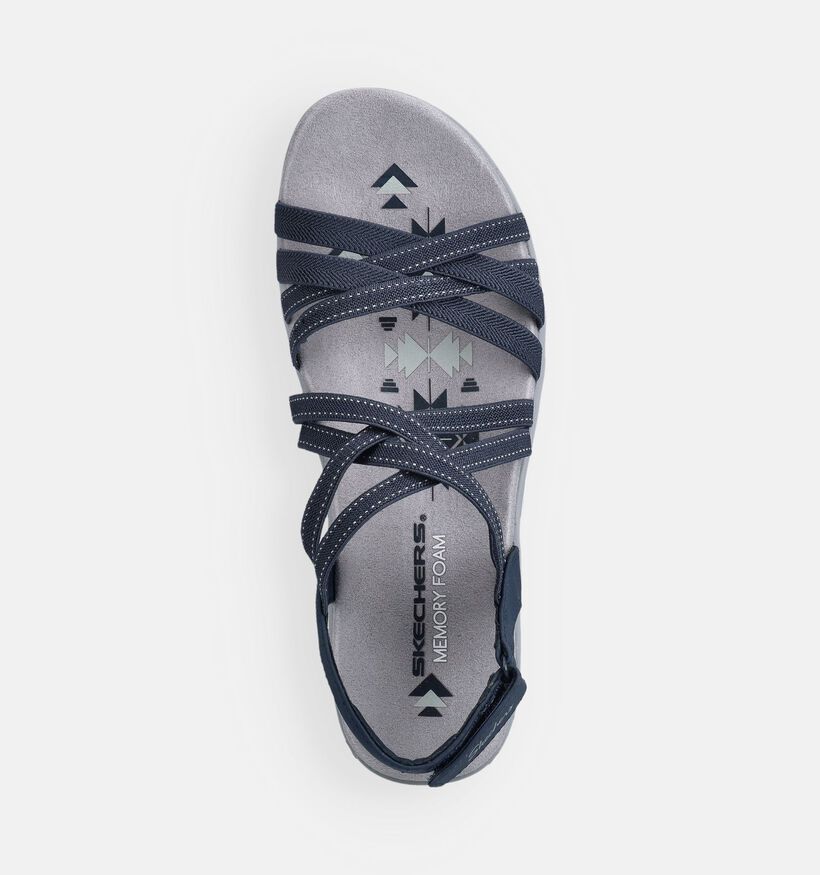 Skechers Reggae Slim Summer Getaway Donkerblauwe Sandalen voor dames (371267)