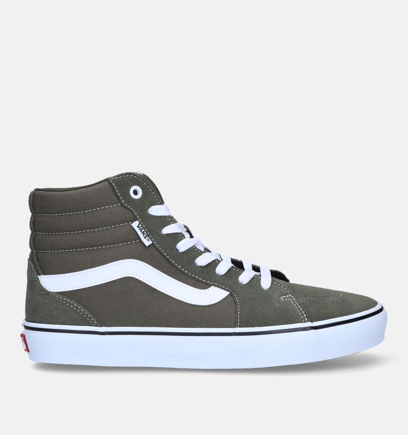 Vans Filmore Hi Baskets de skate en Vert pour hommes (328234)