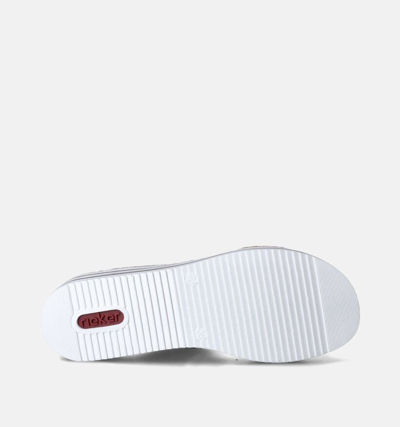 Rieker Gouden Slippers met sleehak voor dames (354918)