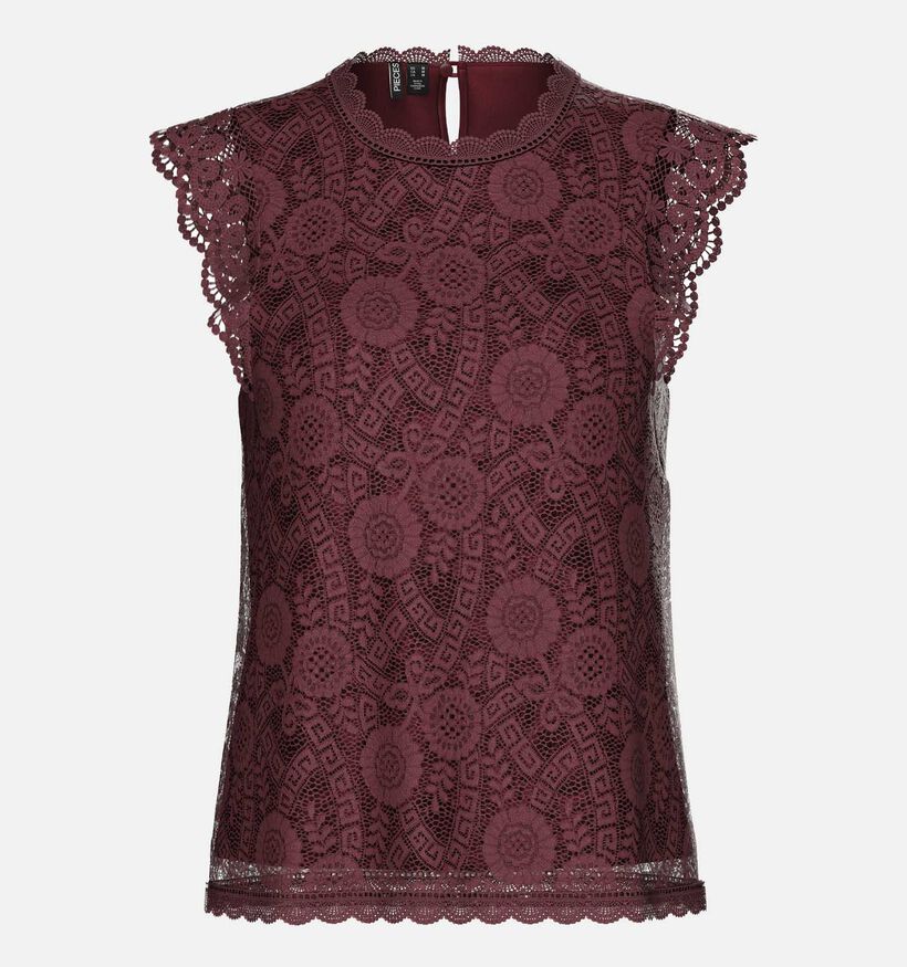 Pieces Olline Bordeaux Top voor dames (361137)