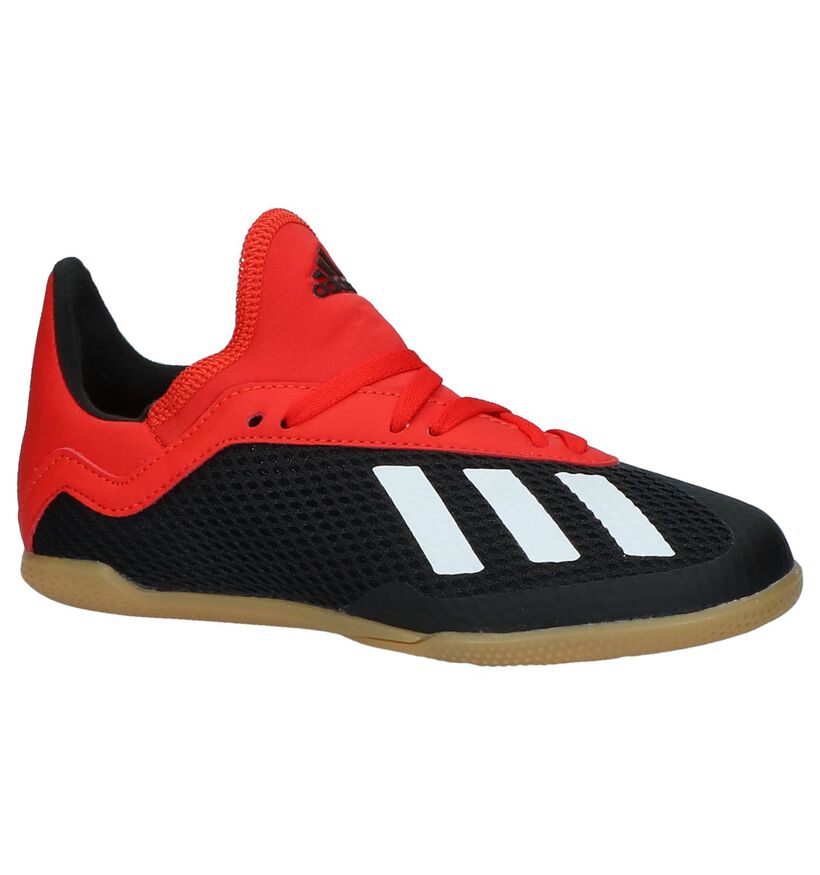 Rood/Zwarte Sportschoenen adidas X 18.3 IN , Zwart, pdp