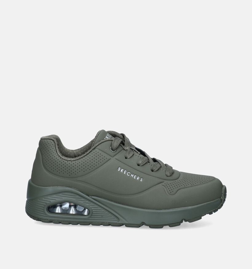 Skechers Uno Stand On Air Baskets en Vert pour filles, garçons (345238)