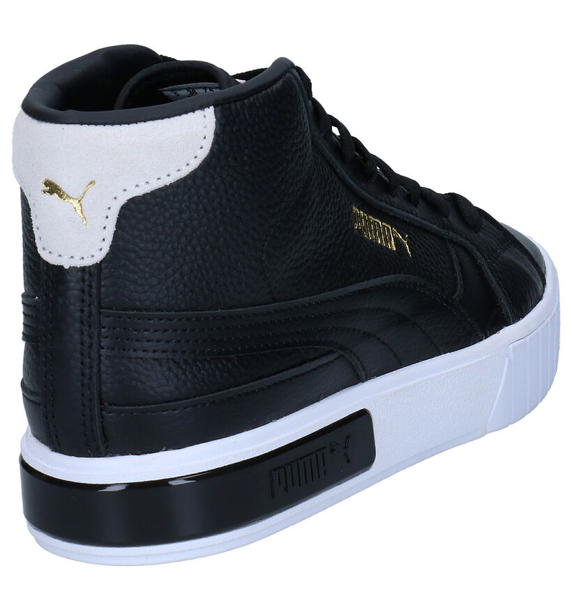 Puma Cali Star Mid Baskets Hautes en Noir pour femmes (293522) - pour semelles orthopédiques