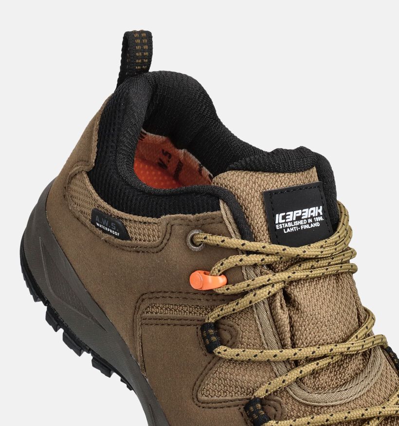 Icepeak Ahola Kakigroene Lage Wandelschoenen voor heren (373302) - geschikt voor steunzolen