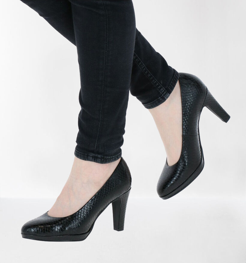Marco Tozzi Zwarte Pumps in kunstleer (277609)