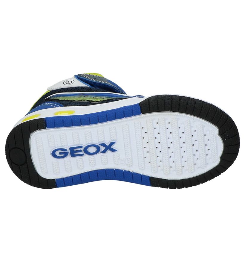 Geox Baskets hautes en Bleu en simili cuir (210533)