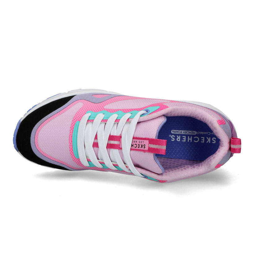 Skechers Uno Color Steps Baskets en Rose pour filles (318195)