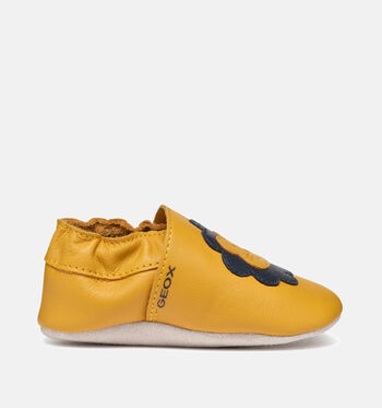 Chaussons pour bébé jaune