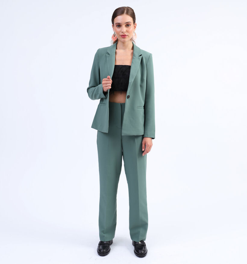 Vero Moda Sandy Blazer taillé en vert pour femmes (328959)