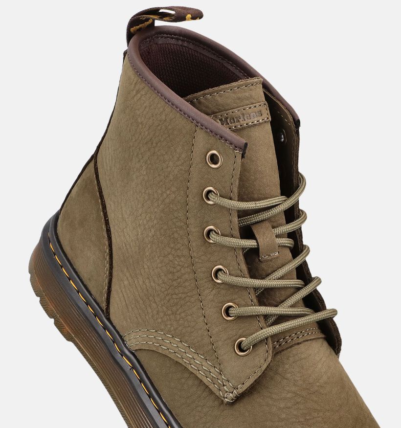 Dr. Martens Brooklyn Chukka 6 Eye Kakigroene Boots voor heren (368296) - geschikt voor steunzolen
