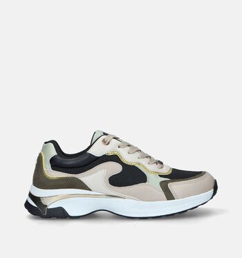 Mexx Sneakers Zwart/Beige/Bruin